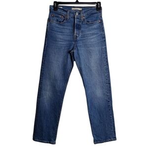 LEVI'S Wedgie Straight Fit Jeans Medium Wash Size 24